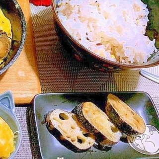 蓮根の白だし焼き